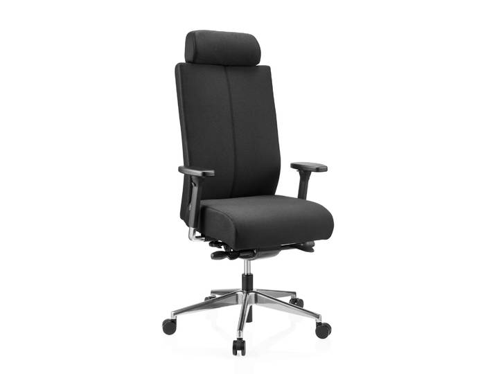 PRO-TEC XXL Stoff - Profi Bürostuhl Schwarz