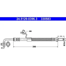 Bremsschlauch ATE 24.5129-0396.3 für Ford Escort V Orion III Turnier