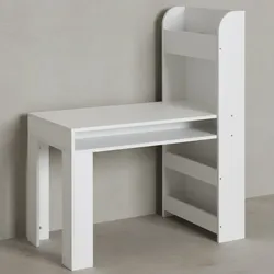 KADIMA DESIGN Kinderschreibtisch mit integriertem Regal, Kratzfest, Wasserabweisend, Melaminharzbeschichtung