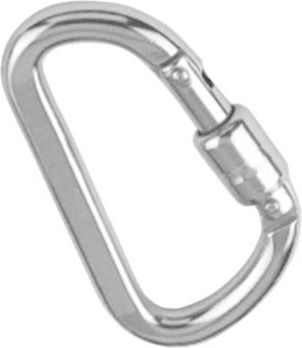 Seilflechter Karabijnhaak met veersluiting RVS A4 10x100mm