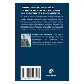 Umbreit Technologie Der Verwendung Lokaler Altöle Bei Der Verfahren Zum Einfetten Von Ka (Deutsch, Softcover, Bobur Rustamov, Makhbura Shamsiyeva) (69148591)