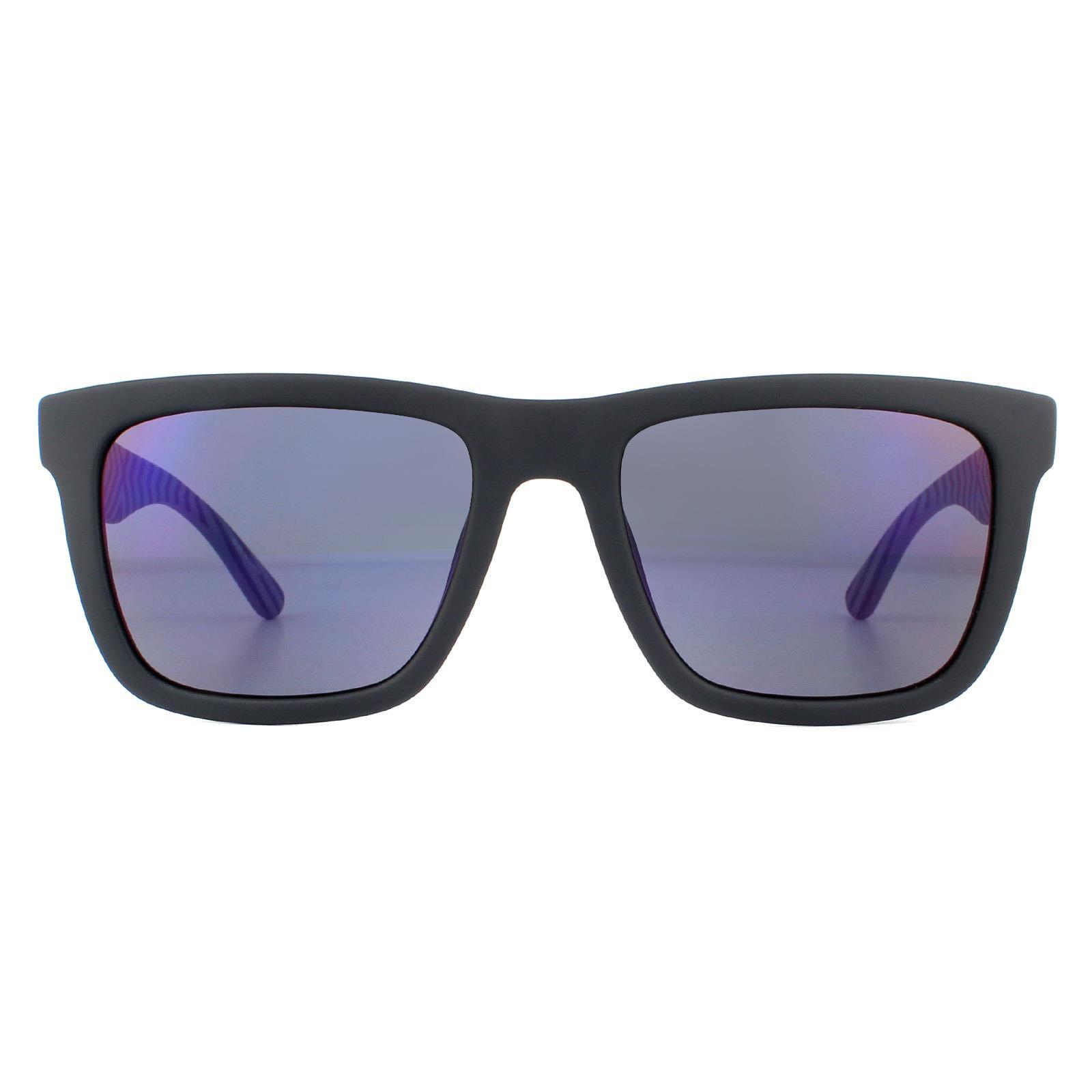 Lacoste Rectangle Mens Matte Blue Navy Blue Sonnenbrillen