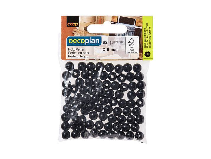 Oecoplan Holzperlen Poliert ⌀ 8 mm 82 Stück