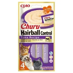 INABA Churu Hairball Tuna 4x14 g eine Delikatesse mit Thunfisch 4x14g