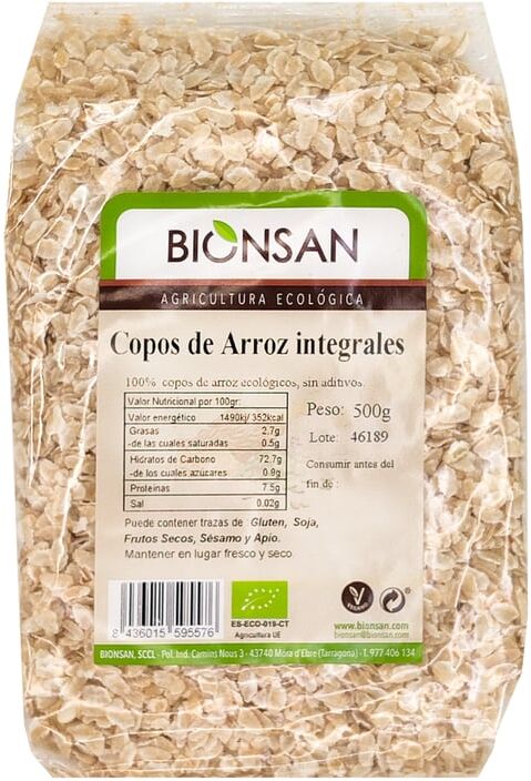 Bionsan Flocos de Arroz Integral Ecológicos 500g