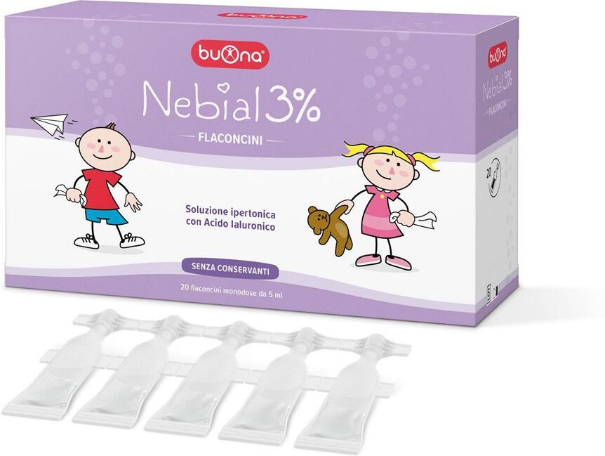 STEVE JONES Srl Buona, Nebial  3% con Acido Ialuronico, 20 Flaconcini