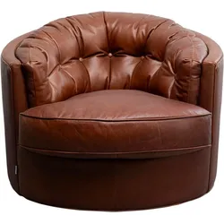 KARE DESIGN Sessel Music Hall 87791 Leder Braun