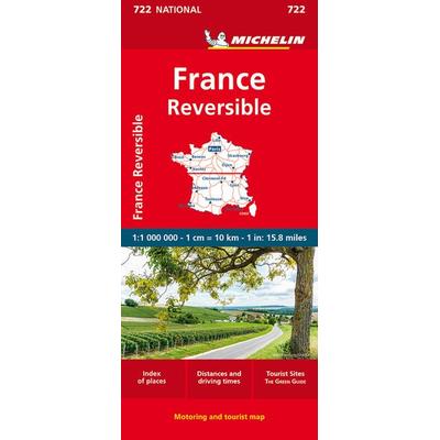 Michelin Frankreich doppelseitig, Karte von , Michelin, 978-2-06-725957-7