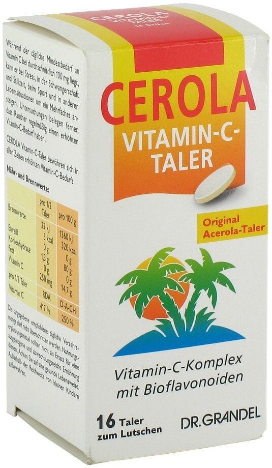 Cerola Vitamin C Taler Grandel 16stk