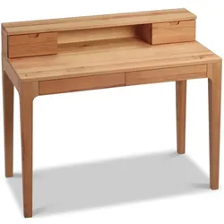 Schreibtisch Prizzi Holz Braun Kernbuche