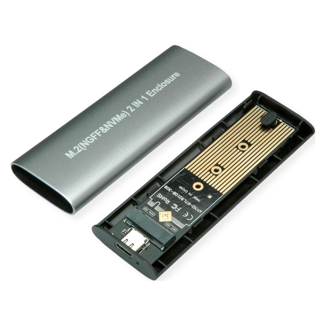 Value Externes SSD-Gehäuse, M.2, NVMe zu USB 3.2 Gen 2 Typ C (M.2) (16.99.4132)