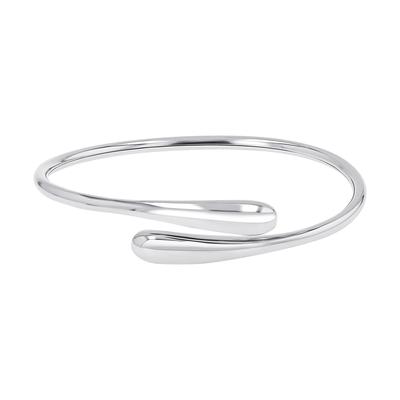 Armreif TOM TAILOR "Schmuck Geschenk Edelstahl Tropfen", silber (edelstahlfarben), Armbänder, Damen, Edelstahl, Armreif