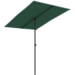 vidaXL Sonnenschirm mit Aluminium-Mast 2x1,5 m Grün