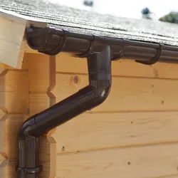 Palmako Kunststoff Regenrinnen-Set 5000 mm für Flach- und Pultdach-Gartenhäuser