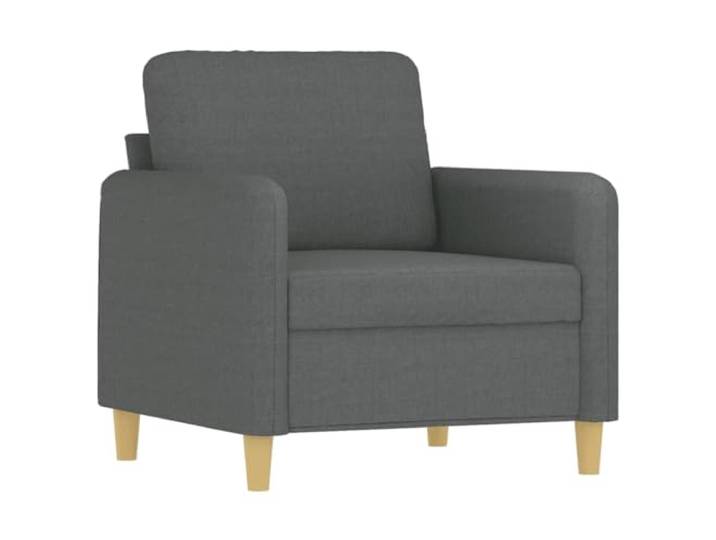 KTHLBRH Sofa-Set, 3-teilig, dunkelgrau mit Kissen Stoff 100 % Polyester, Gestell aus Metall, 10 Kissen inklusive, maximale Belastung 110 kg