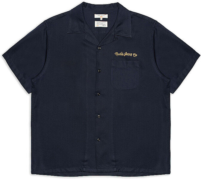 NUDIE JEANS Hemd ARTHUR  blau   M M