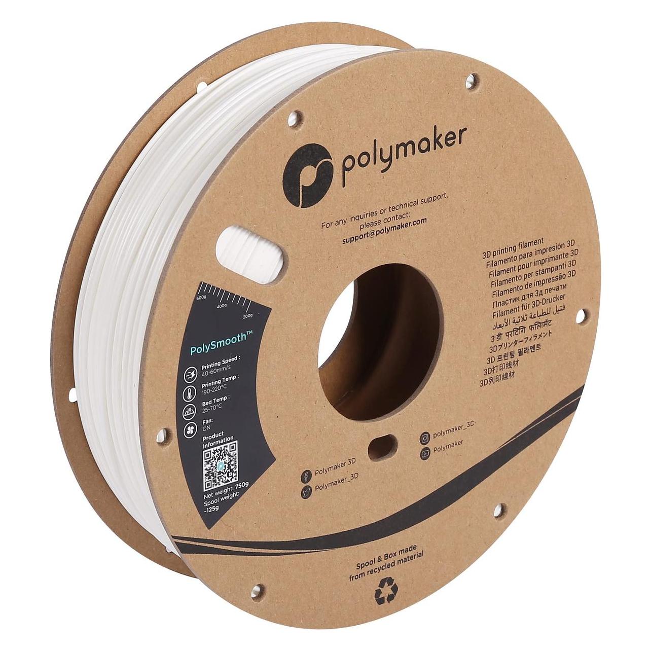 Polymaker PJ01004 PolySmooth Filament polierbar 1.75 mm 750 g Coral Red 1 St. (PVB, 750 g, 1.75 mm) (PJ01004)