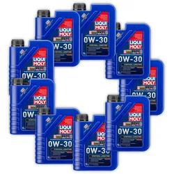 9x Motoröl LIQUI MOLY 1150 Synthoil Longtime Plus 0W-30 Audi VW Seat Skoda WIV 1 L