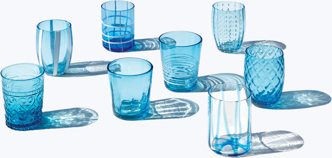 Zafferano Tumbler 6 pezzi Melting Pot Acquamarina
