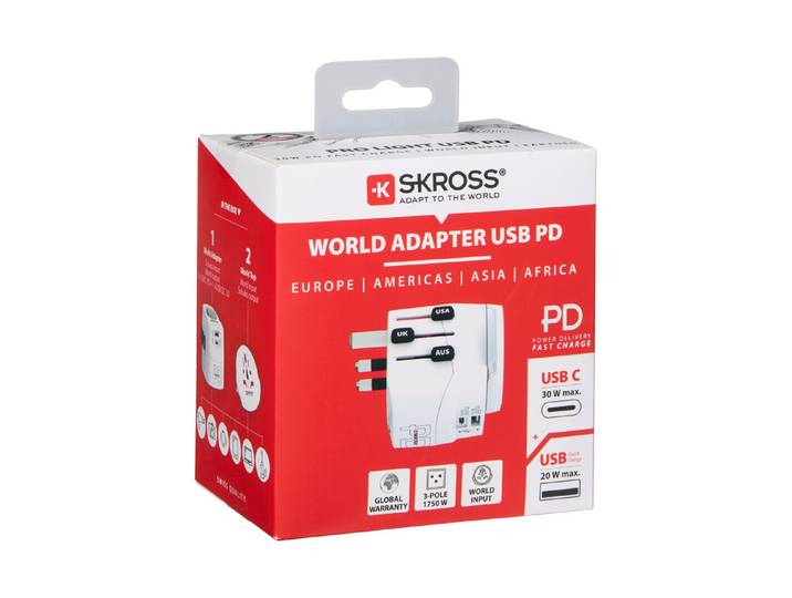 Skross PRO Light USB Ac30Pd - World