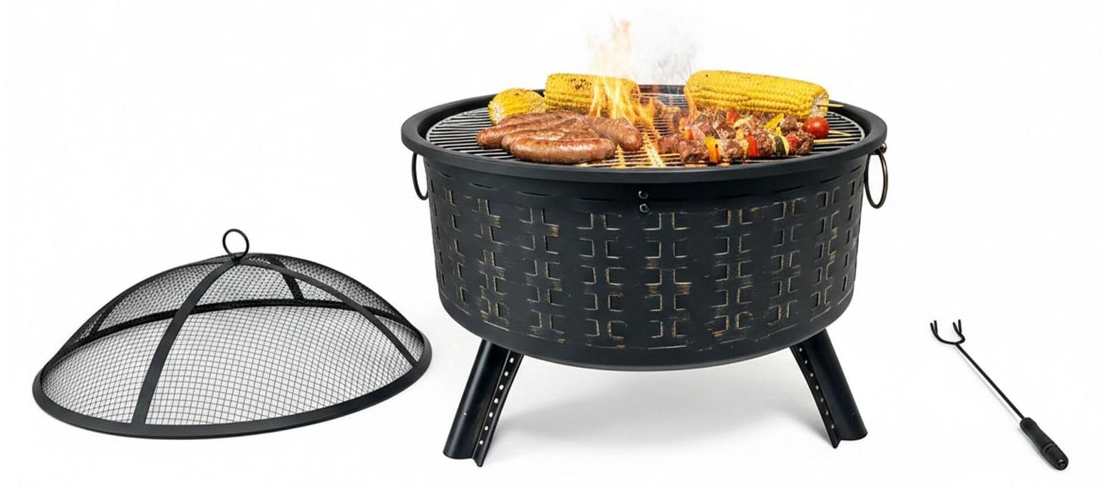 Northix Vuurkorf met grillrooster