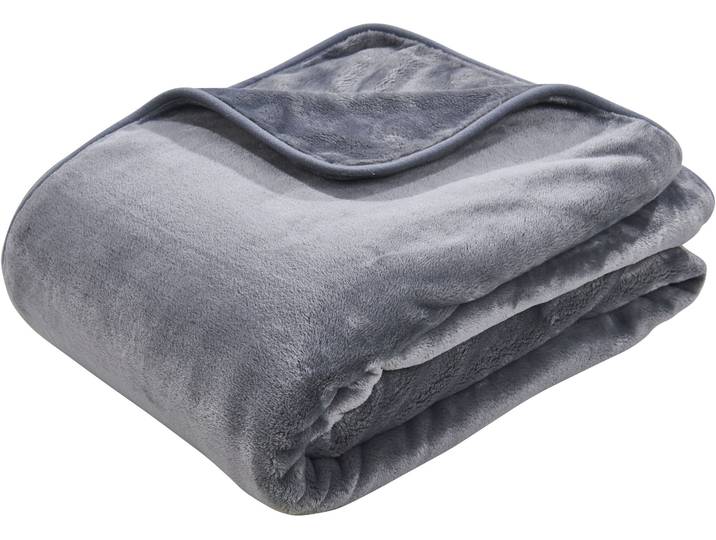 Wohndecke DONE. POLAR , grau (anthrazit), B:150cm L:200cm, Polyester, Wohndecken, Wohndecke, Weiche, wärmende Kuscheldecke