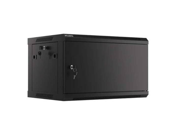 Lanberg Wandgehäuse Lanberg WF01-6406-00B Rack 6U Wandmontiertes Regal Schwarz