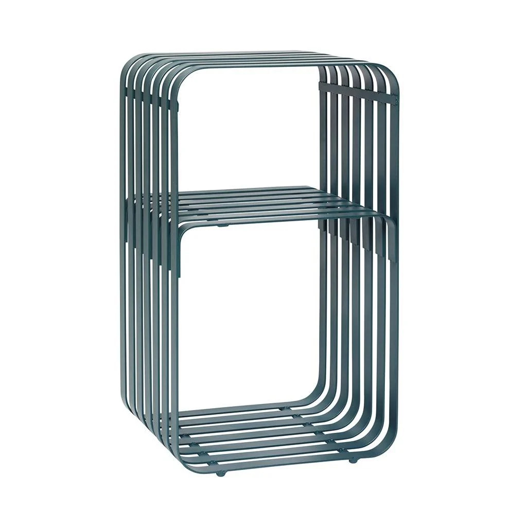 Hubsch Bijzettafel groen metaal