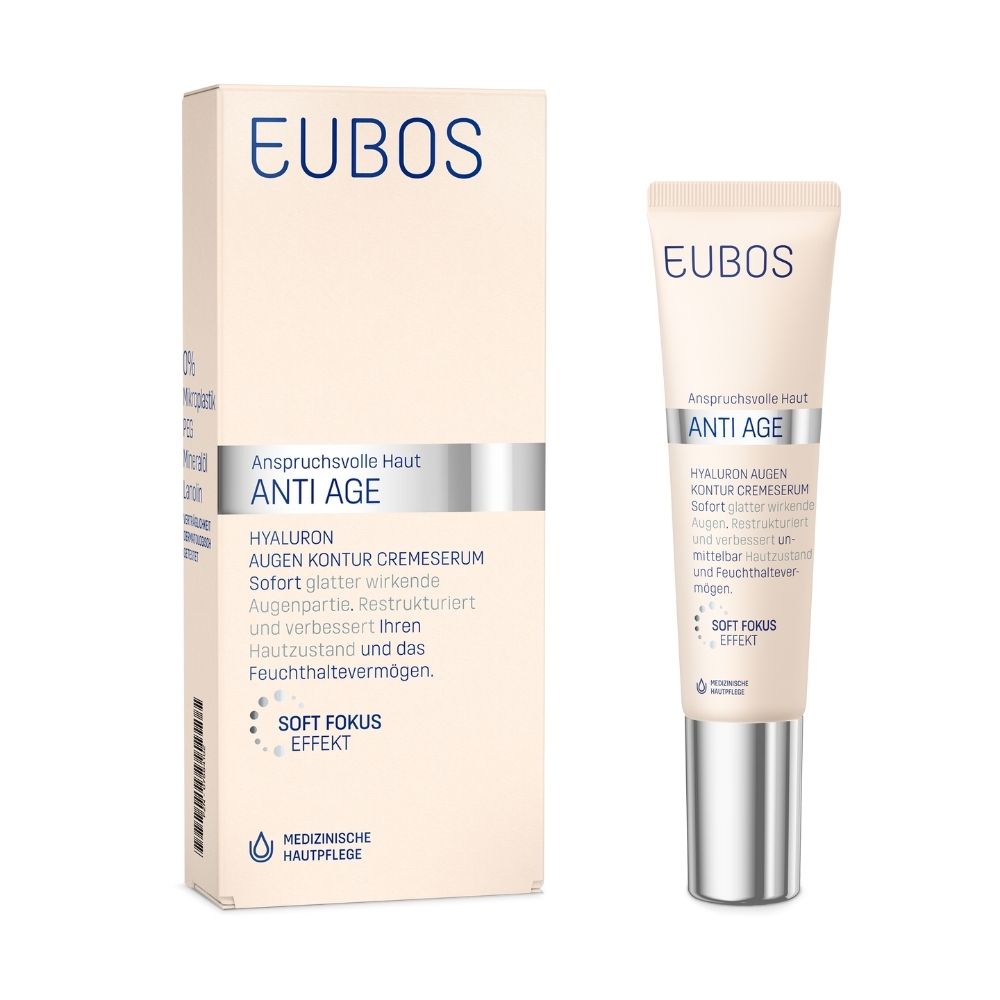 Eubos Sensitive Hyaluron Augen Kontur CremeSerum 15 ml Augencreme