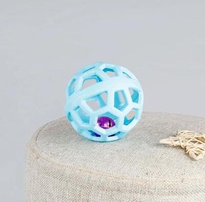 Uplift Picks ChewPlay Rubber Dog Chew Toy Ball For Teeth Cleaning And Training blue Ball 9 Cm