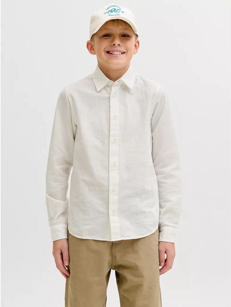 Jack & Jones Junior - Hemd, 128, Weiss