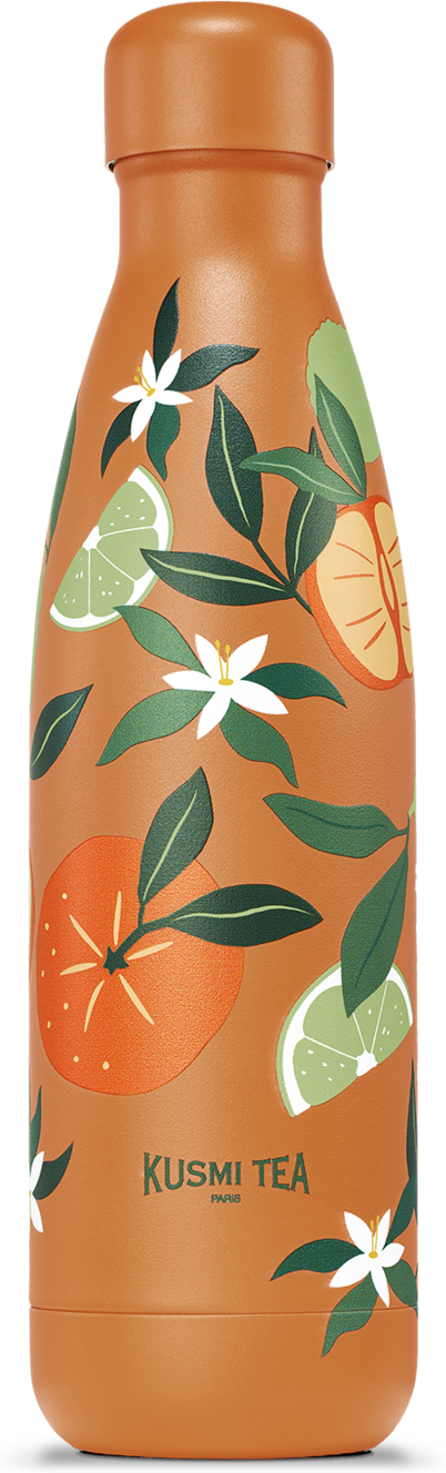 Isolierflasche 50Cl - KUSMI x QWETCH, recycelter Edelstahl, doppelwandig - Kusmi Tea