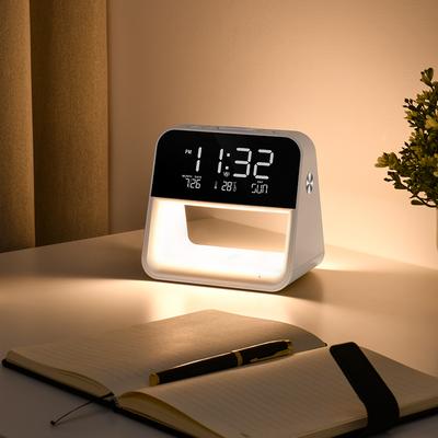 Universal Stock Modern Bedside Lamp Clock With LED Alarm Clock & USB Bedside Lamp For Bedroom Decor Modern Bedside Lamp Clock With LED Alarm Clock & USB Bedside Lamp For Bedroom Decor