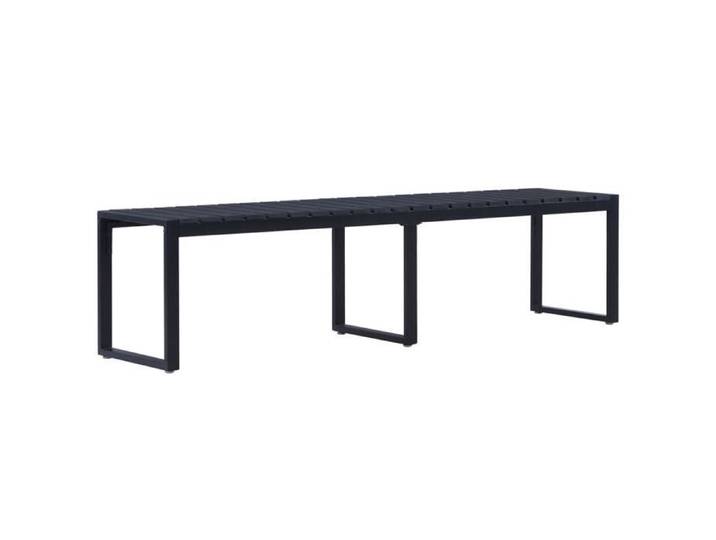 SALE 2026  Banc de jardin Noir - Banc de jardin 180cm Panneau PS Noir PRO138511721