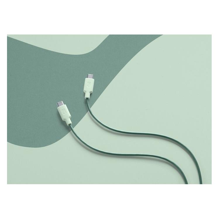 Cellularline Stylecolor Cable 100cm - USB-C to USB-C (1 m, USB 3.2 Gen 1, 60 W) (USBDATAC2CSMARTG)