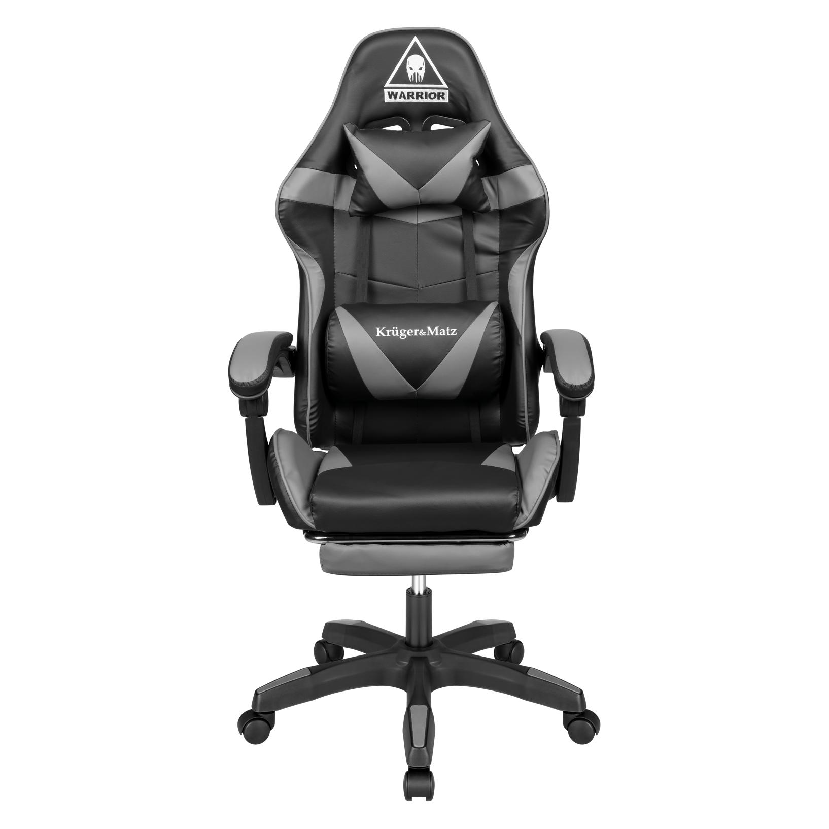 Krüger&Matz Gaming chair Gaming chair Warrior GX-150 Gaming Chair, Black-gray (KM0790-G)