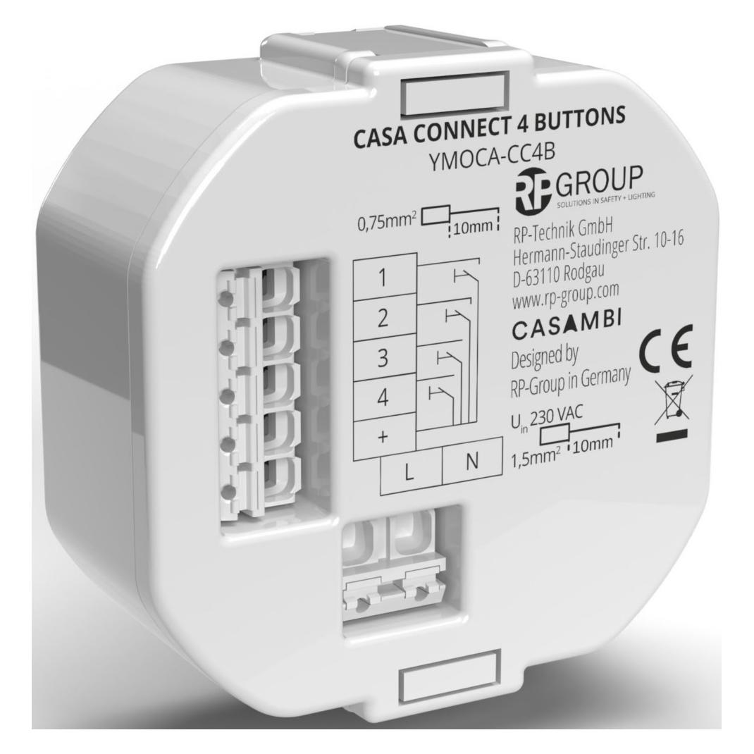 Rp-Group Casambi-Tastermodul (YMOCA-CC4B-LR)
