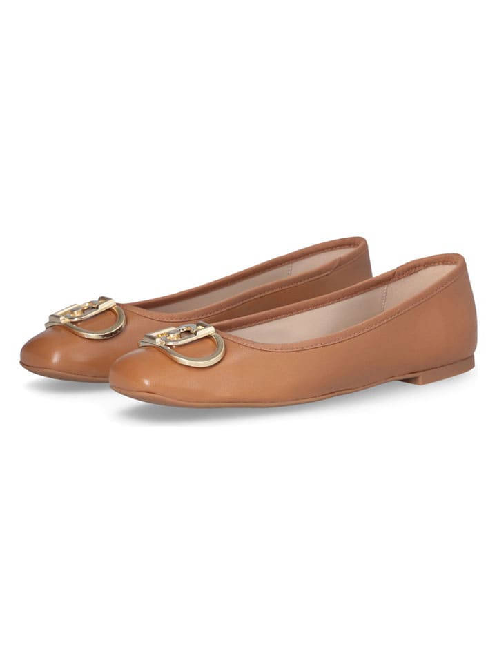 Liu Jo Leder-Ballerinas in Hellbraun - 40