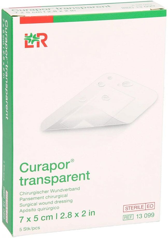 Curapor Wundverband steril transparent 5x7 cm 5stk