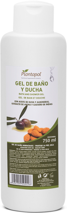 PlantaPol Shower Gel Olive oil and Almonds+Oat+Horse Chestnut 750 ml