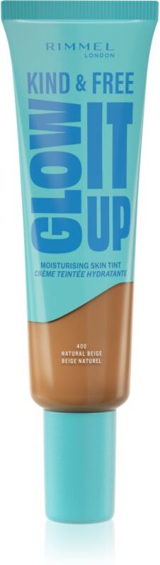 Rimmel Kind & Free Glow It Up lightweight tinted moisturiser shade 400 Natural Beige 30 ml
