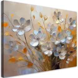 WANDBILD gemalter blumenstrauß