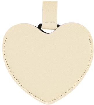 Fusion Finds PU Leather Compact Pocket Mirror Stainless Steel Credit Card Travel Makeup Mirror For Purse white