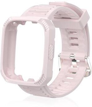 Everyday Crate Redmi Watch 3 Silicone Watch Band Carbon Fiber Texture Soft Replacement Strap pink