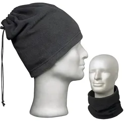 Fleece-Schlauchschal "ELIAS" schwarz - schwarz