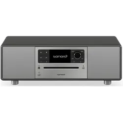 Sonoro Prestige (Bluetooth, CD Player, Spotify Connect, WLAN, 2x 20 W), Stereoanlage, Schwarz, Silber