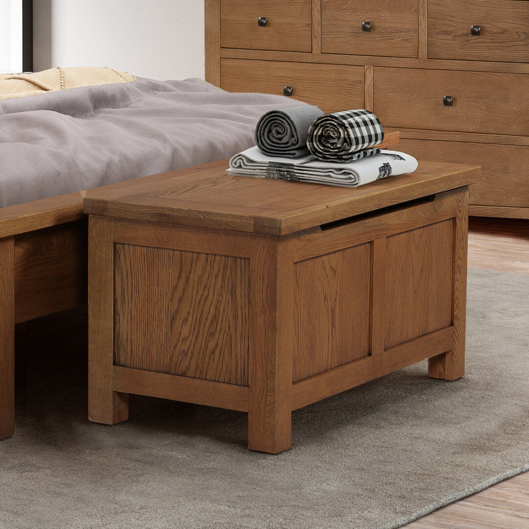 Alpen Home Carlyn Blanket Chest Brown 45cm H X 85cm W X 45cm D