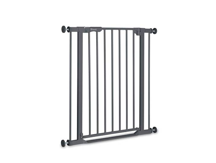 hauck Türschutzgitter, selbstschließend, flacher Einstieg, Dark Grey