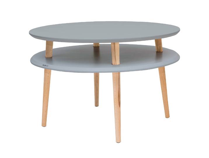 Table basse 70 x 45cm Gris/Gris