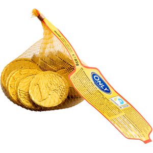 Only Minischokolade Goldmünzen, Minischokoladentäfelchen, 11 Stück, 85 g
